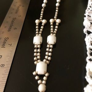Beautiful Vintage Neck with white stones